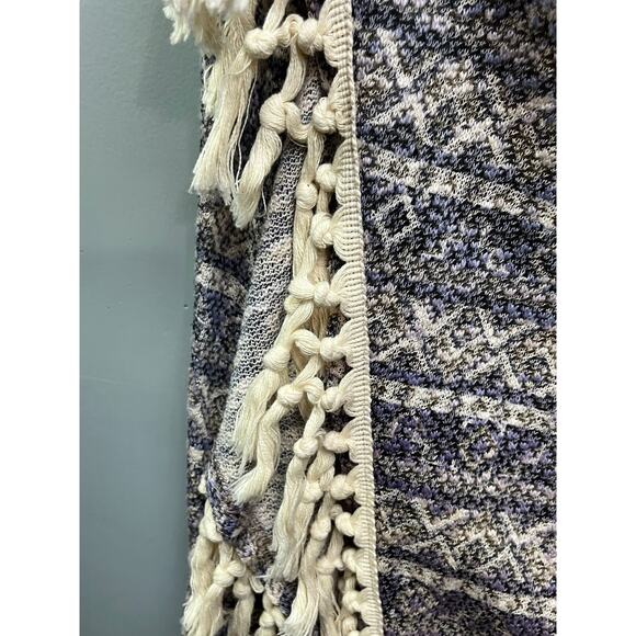 Umgee Sweater Womens medium/large open front sleeveless fringe waterfall - Picture 4 of 6